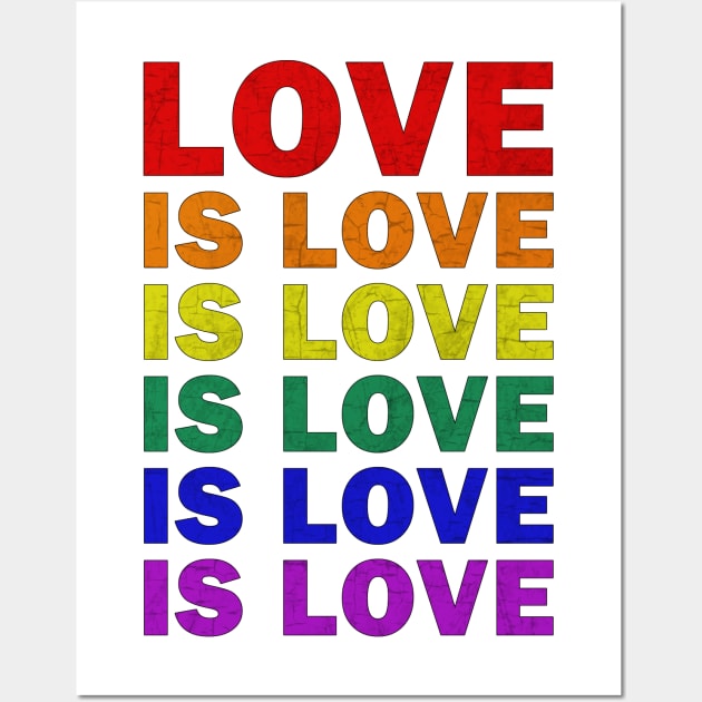 LGBT - Love is Love Wall Art by valentinahramov